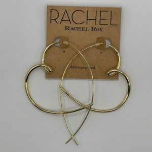 RACHEL Rachel Roy Gold Heart Earrings